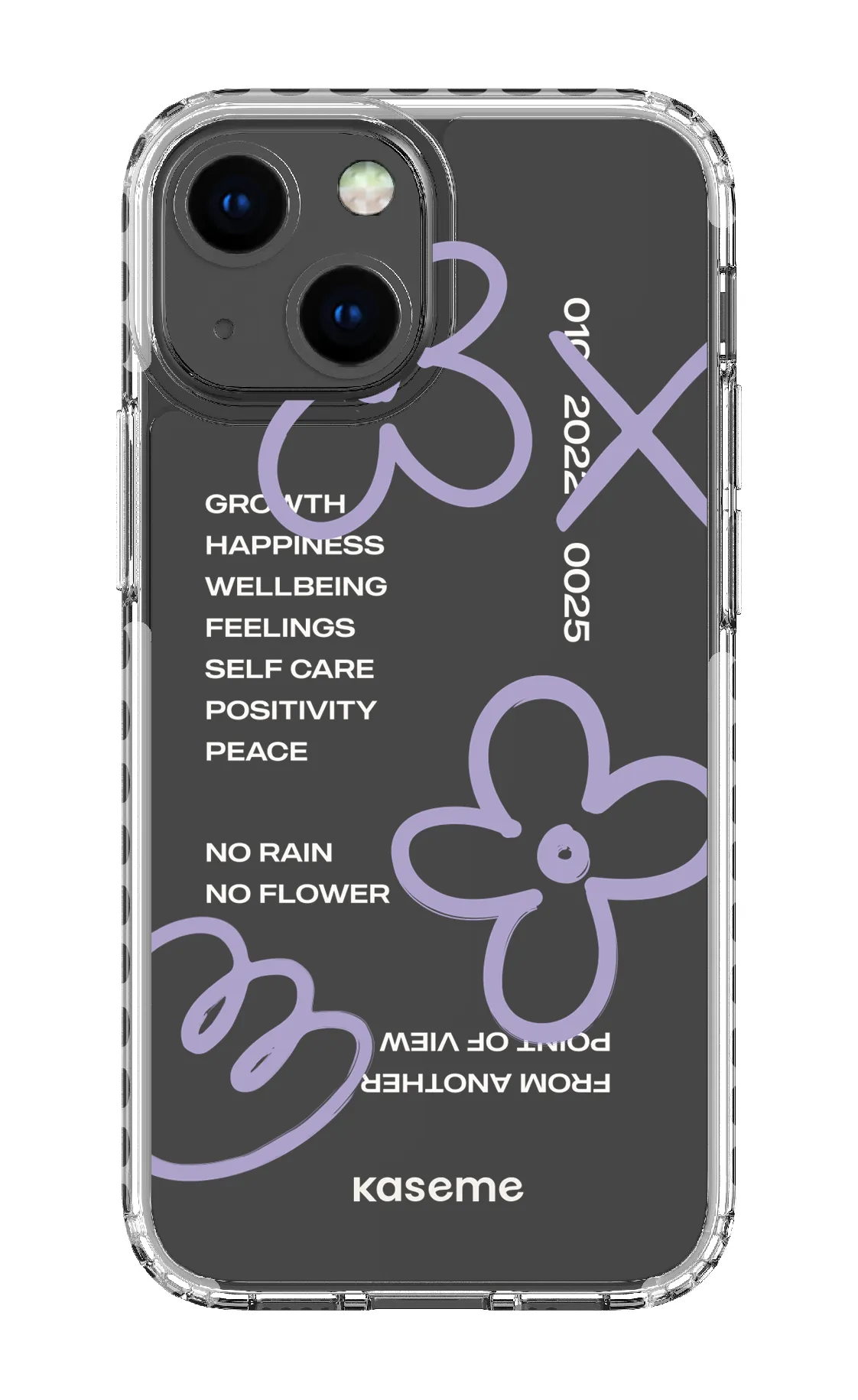 Feelings purple clear case