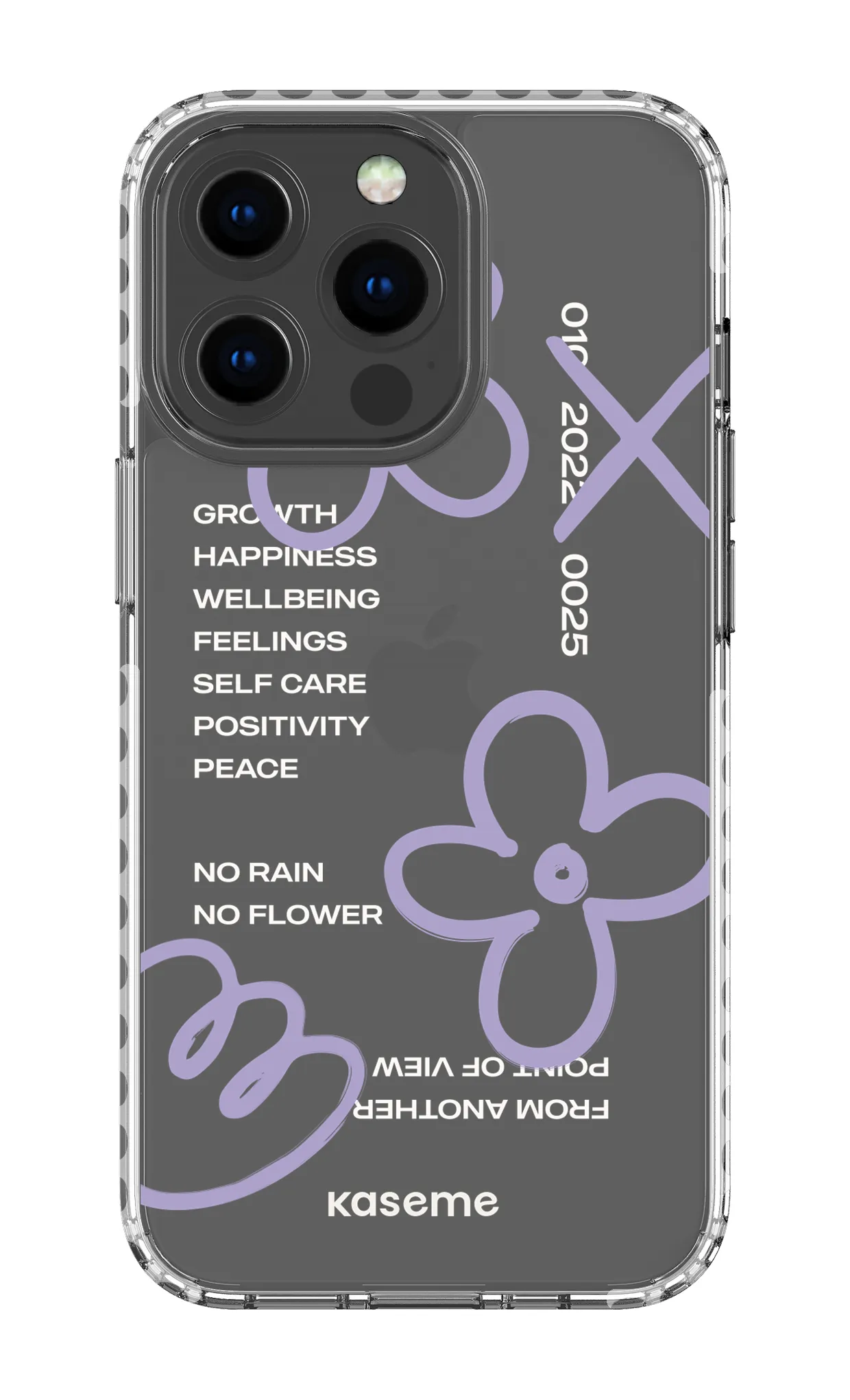 Feelings purple clear case