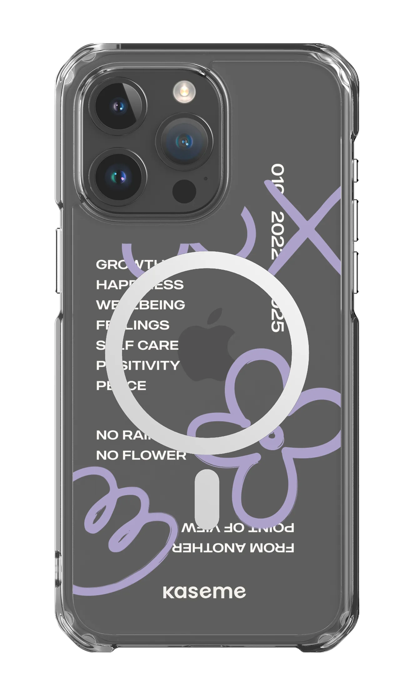 Feelings purple clear case