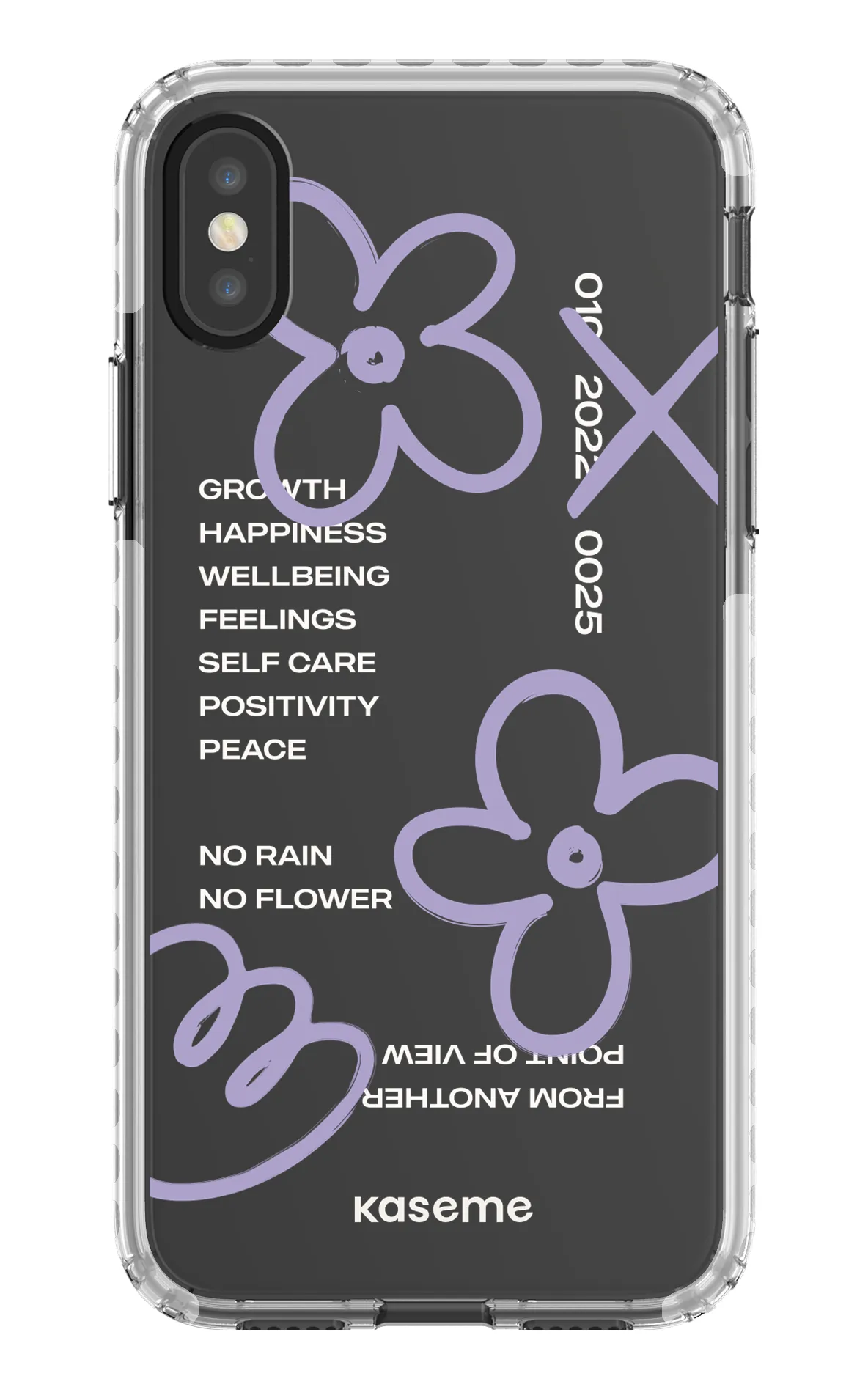 Feelings purple clear case