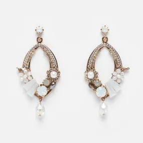 Flora Deco Drop Earrings