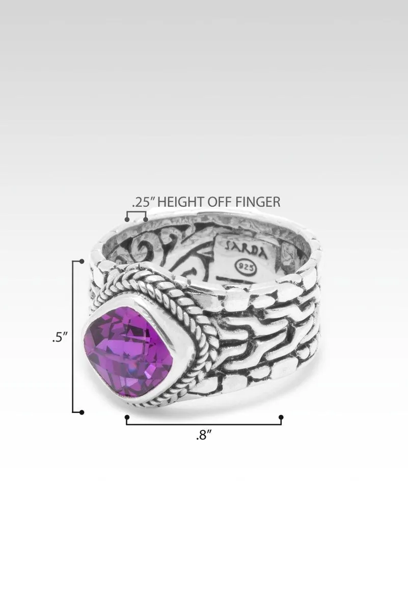 Generosity Prospers Ring II™ in Magenta Lab Created Sapphire