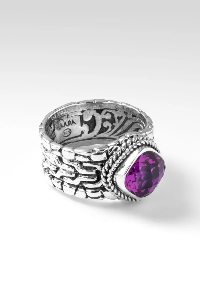 Generosity Prospers Ring II™ in Magenta Lab Created Sapphire