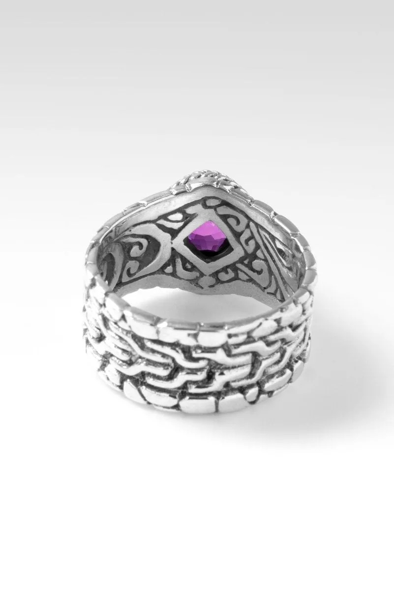 Generosity Prospers Ring II™ in Magenta Lab Created Sapphire