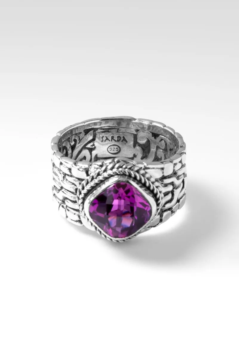 Generosity Prospers Ring II™ in Magenta Lab Created Sapphire