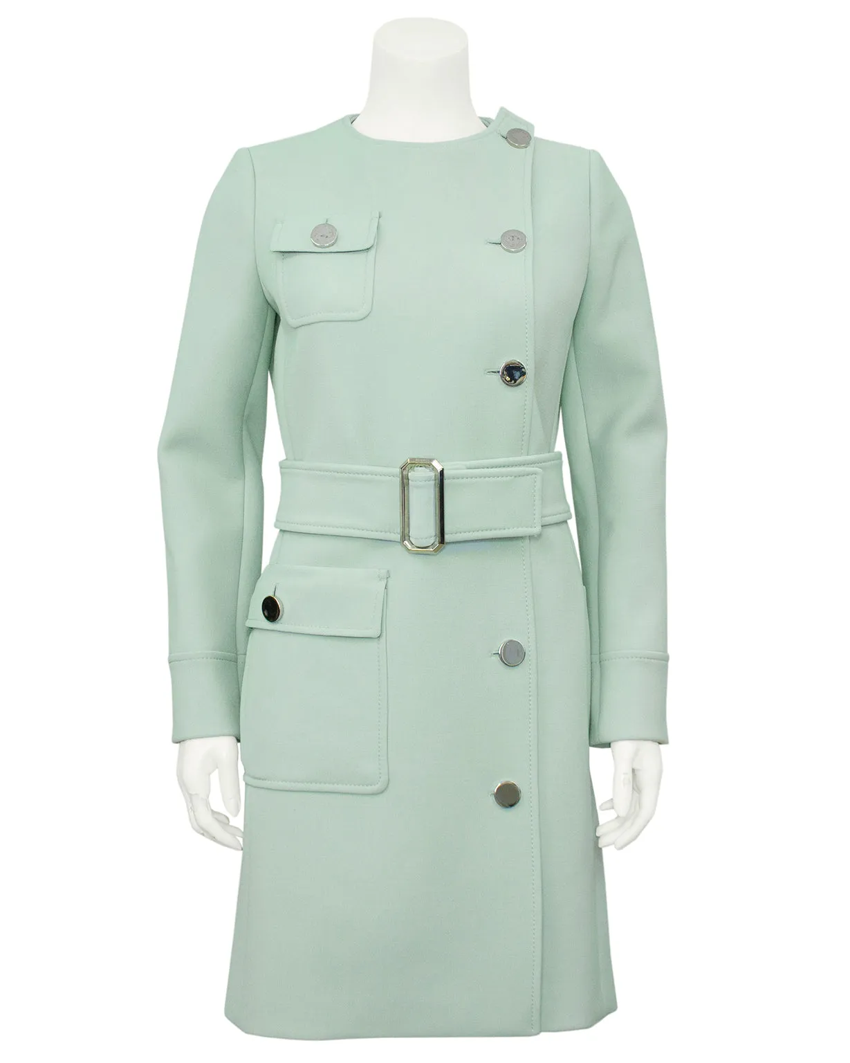 Green Retro Mod Spring Coat