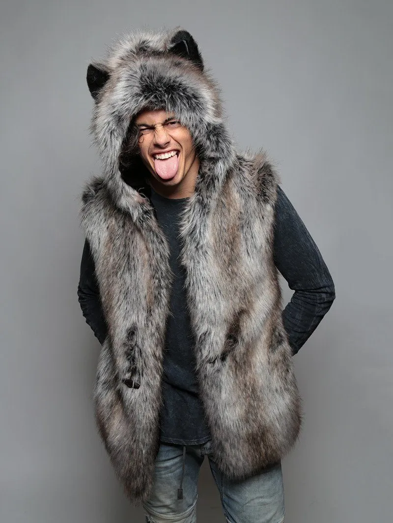 Grey Wolf Vest SpiritHood