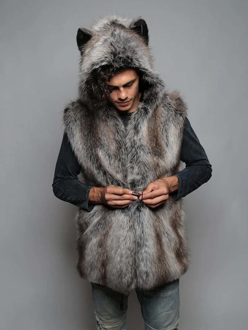 Grey Wolf Vest SpiritHood