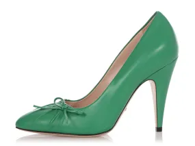 Gucci New Shamrock Leather Charlotte No. 9 Pumps