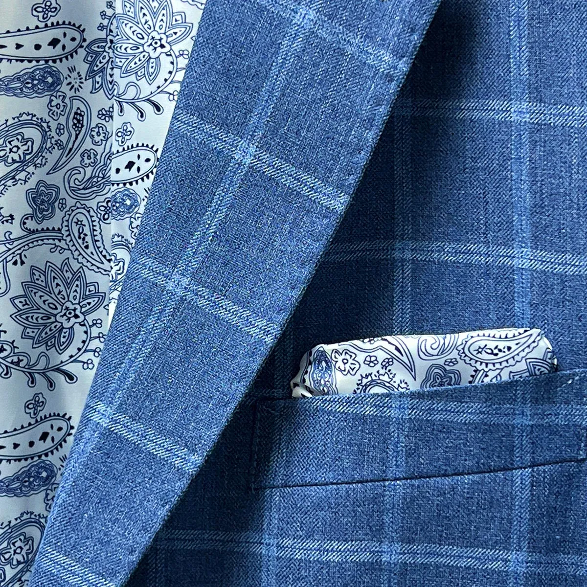 Iceberg Blue Windowpane Sportcoat