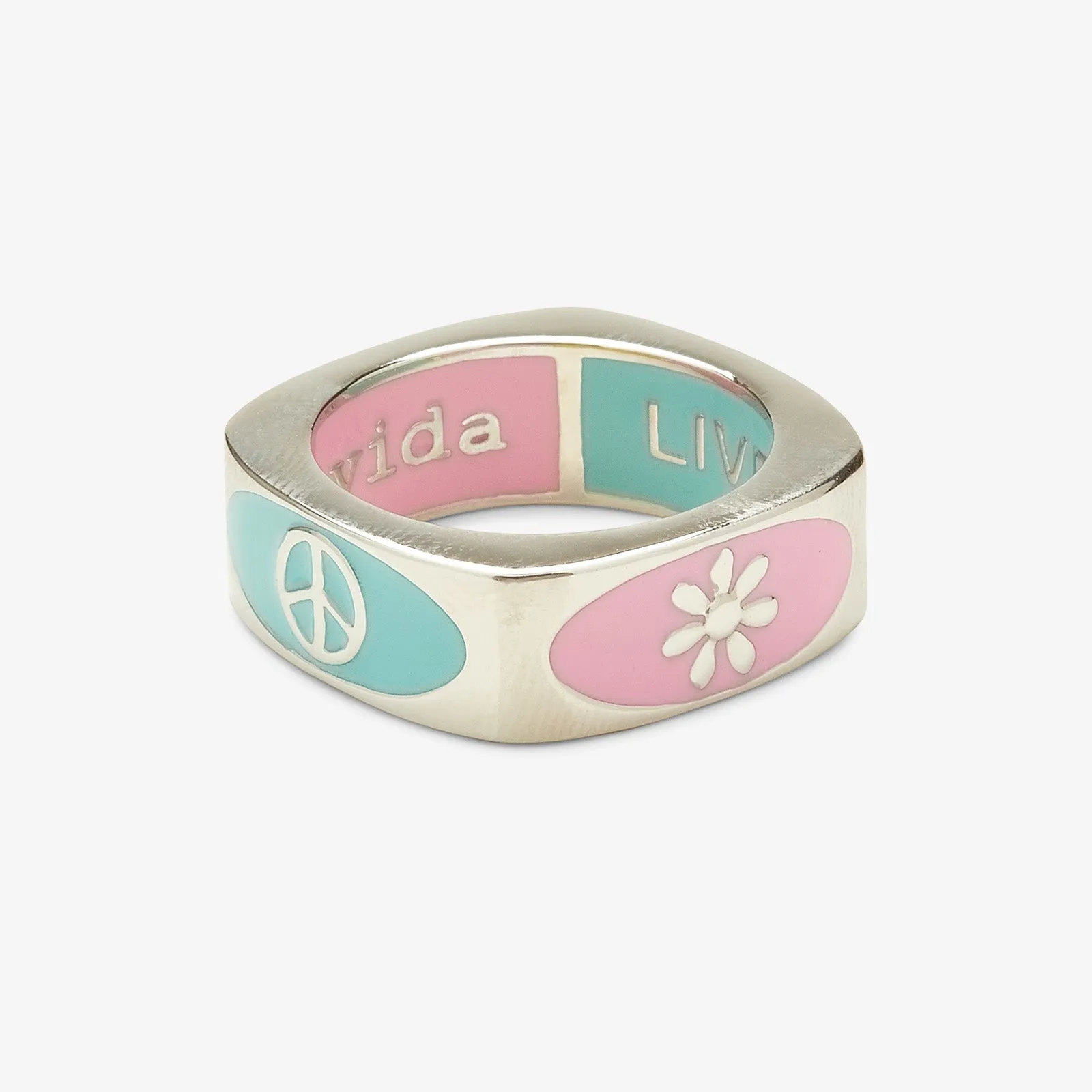 Inside Out Enamel Ring