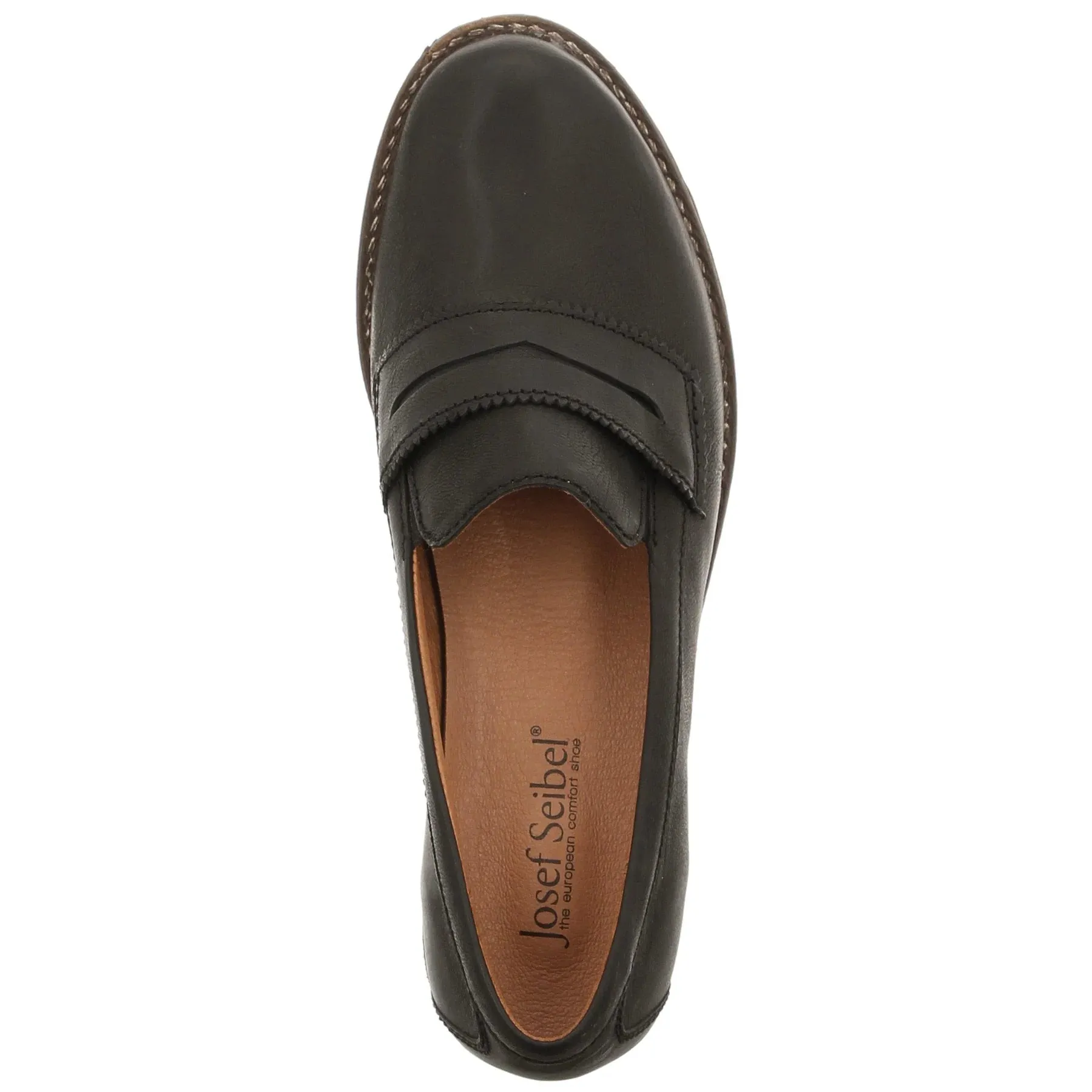 Josef Seibel Women's Sienna 96 Leather Loafer in Black