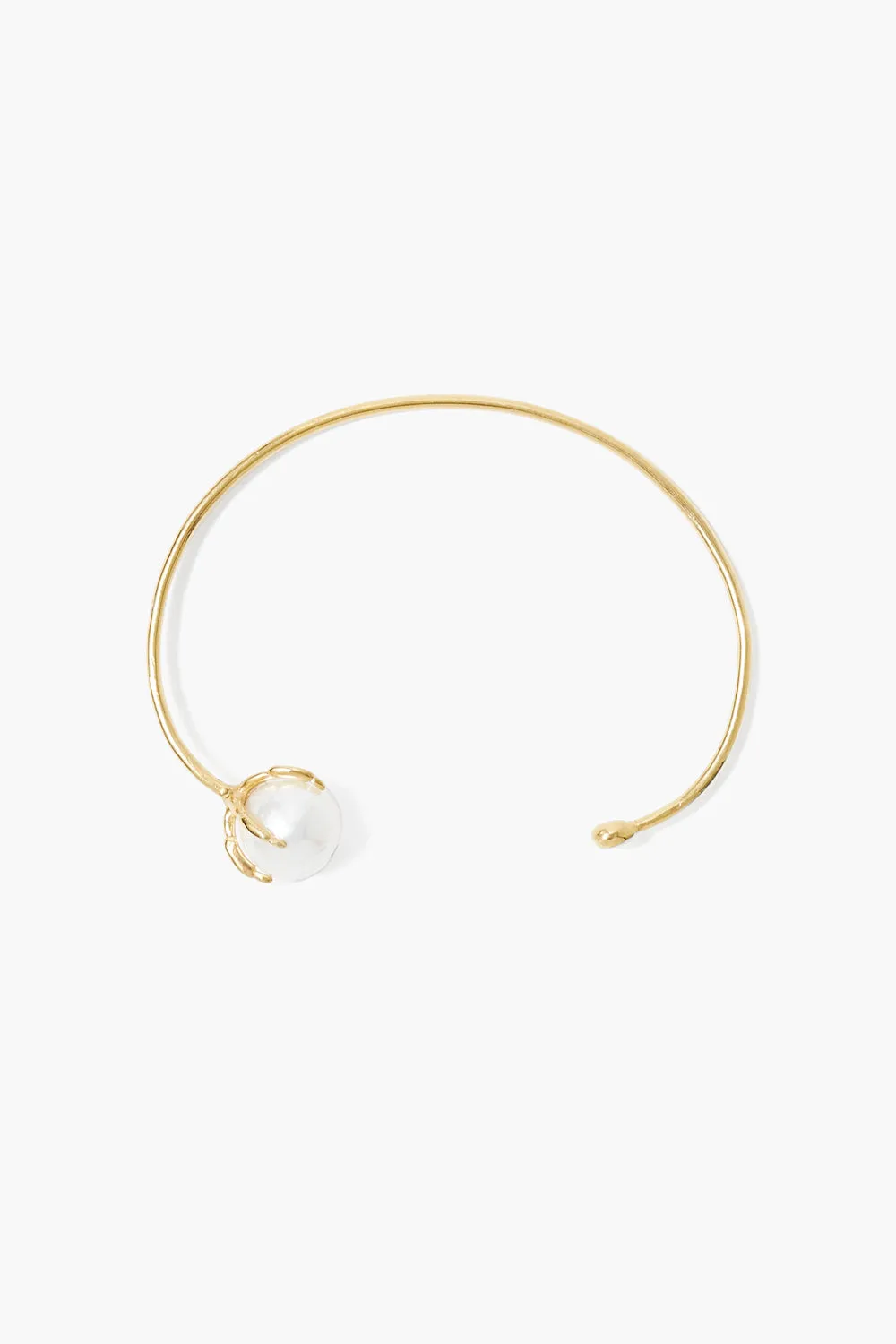 Lark Cuff Bracelet White Pearl