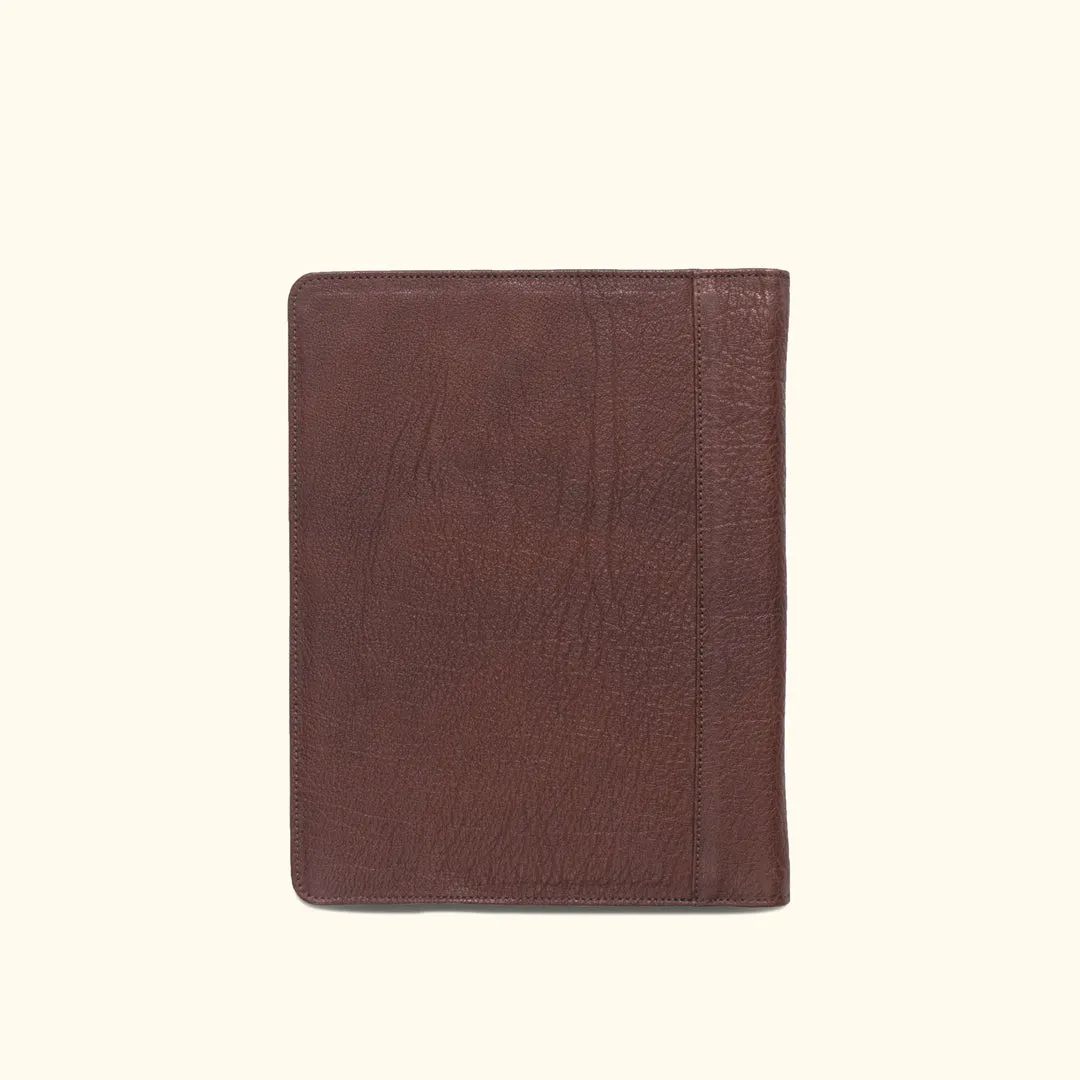 Limited Edition Roosevelt Leather Travel Padfolio | Buffalo Grain