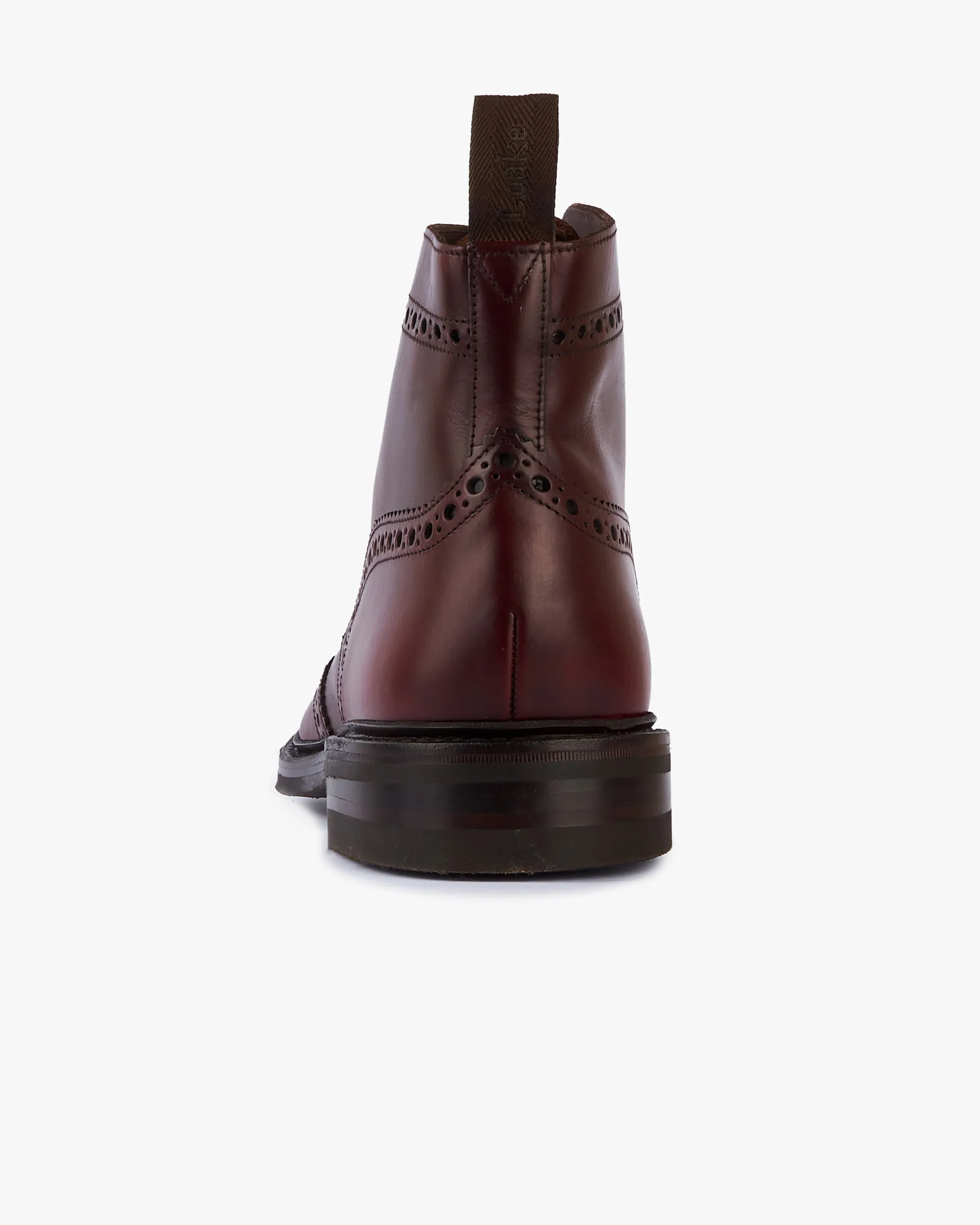 Loake 1880 Country Bedale Brogue Boot - Burgundy