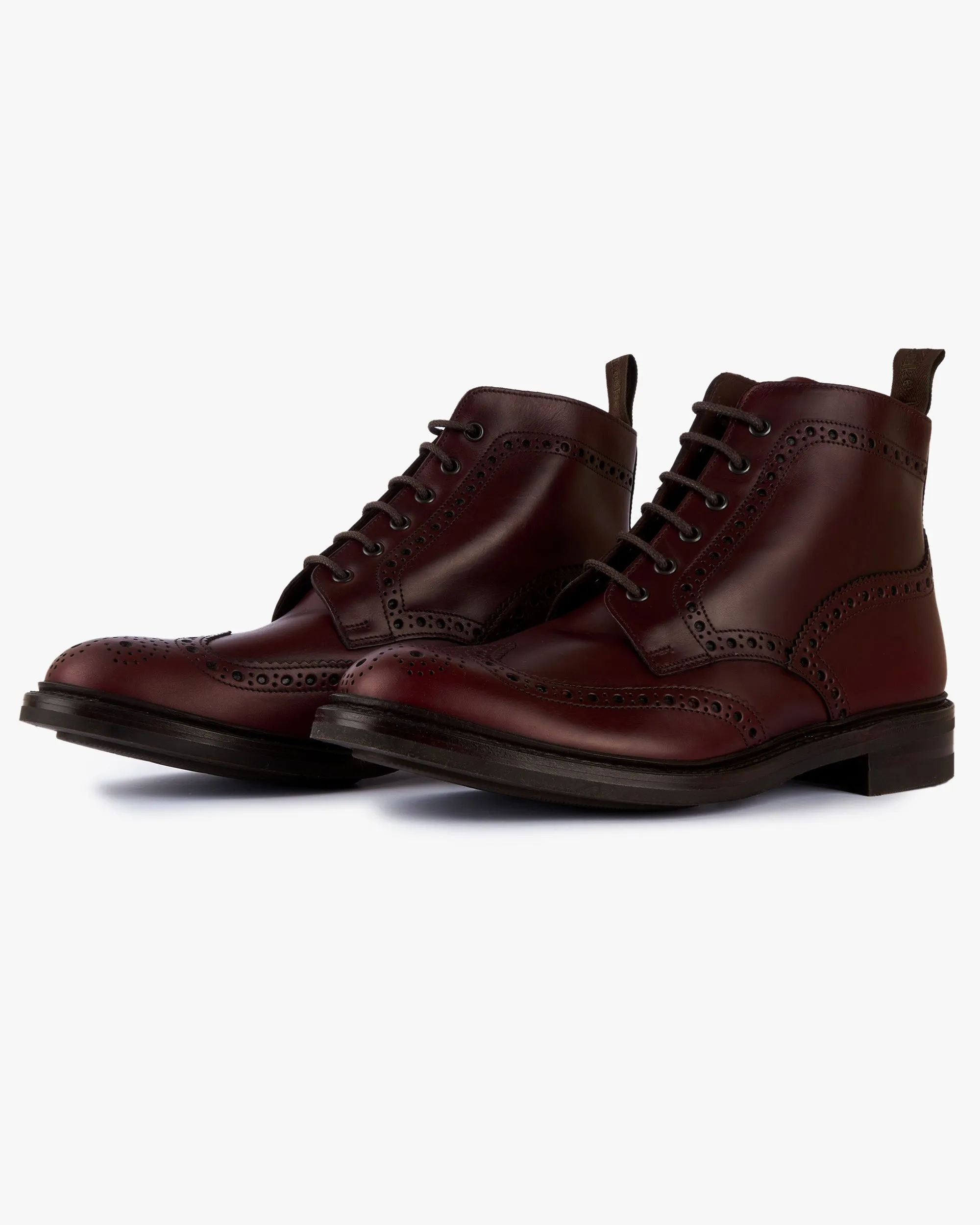 Loake 1880 Country Bedale Brogue Boot - Burgundy