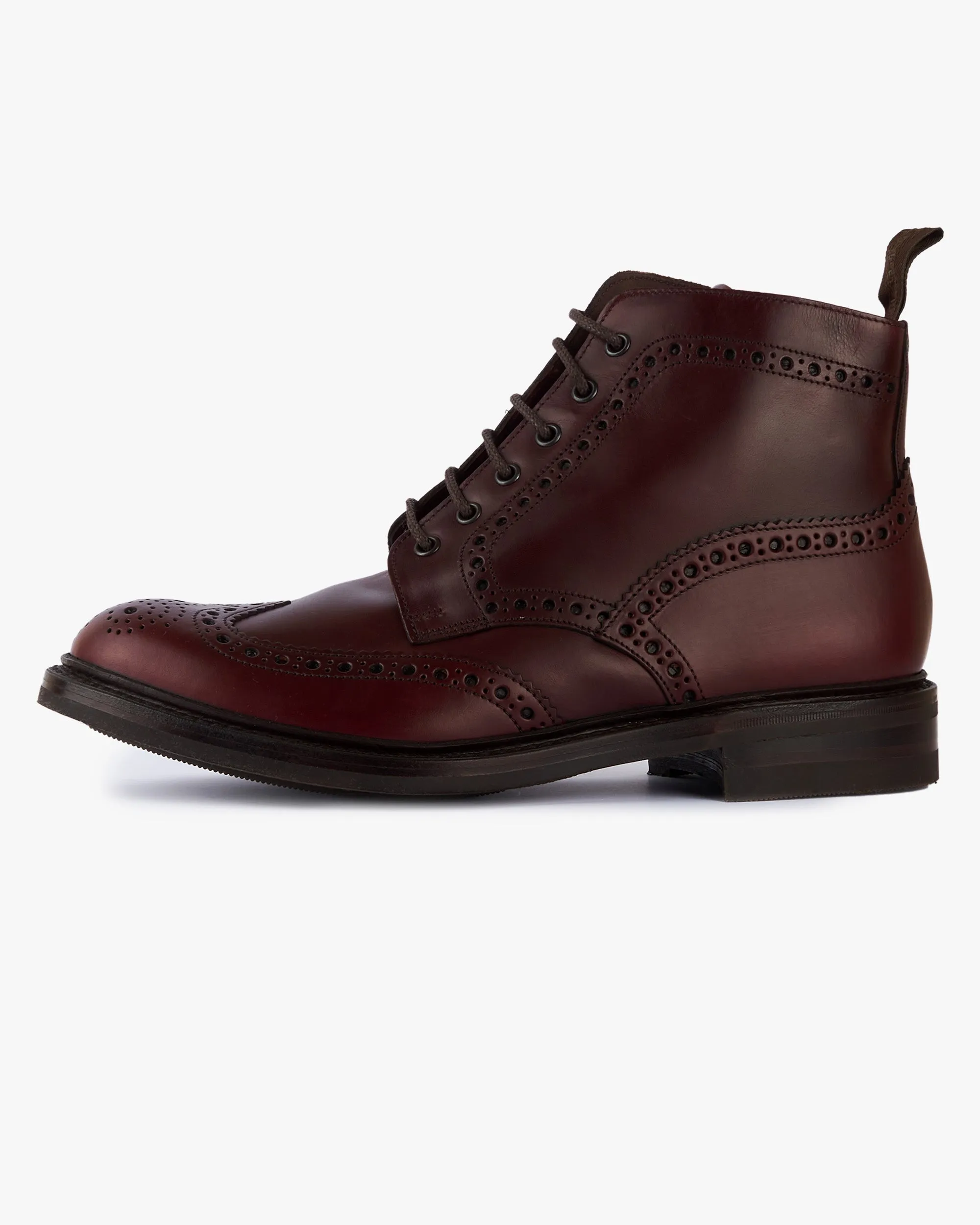 Loake 1880 Country Bedale Brogue Boot - Burgundy