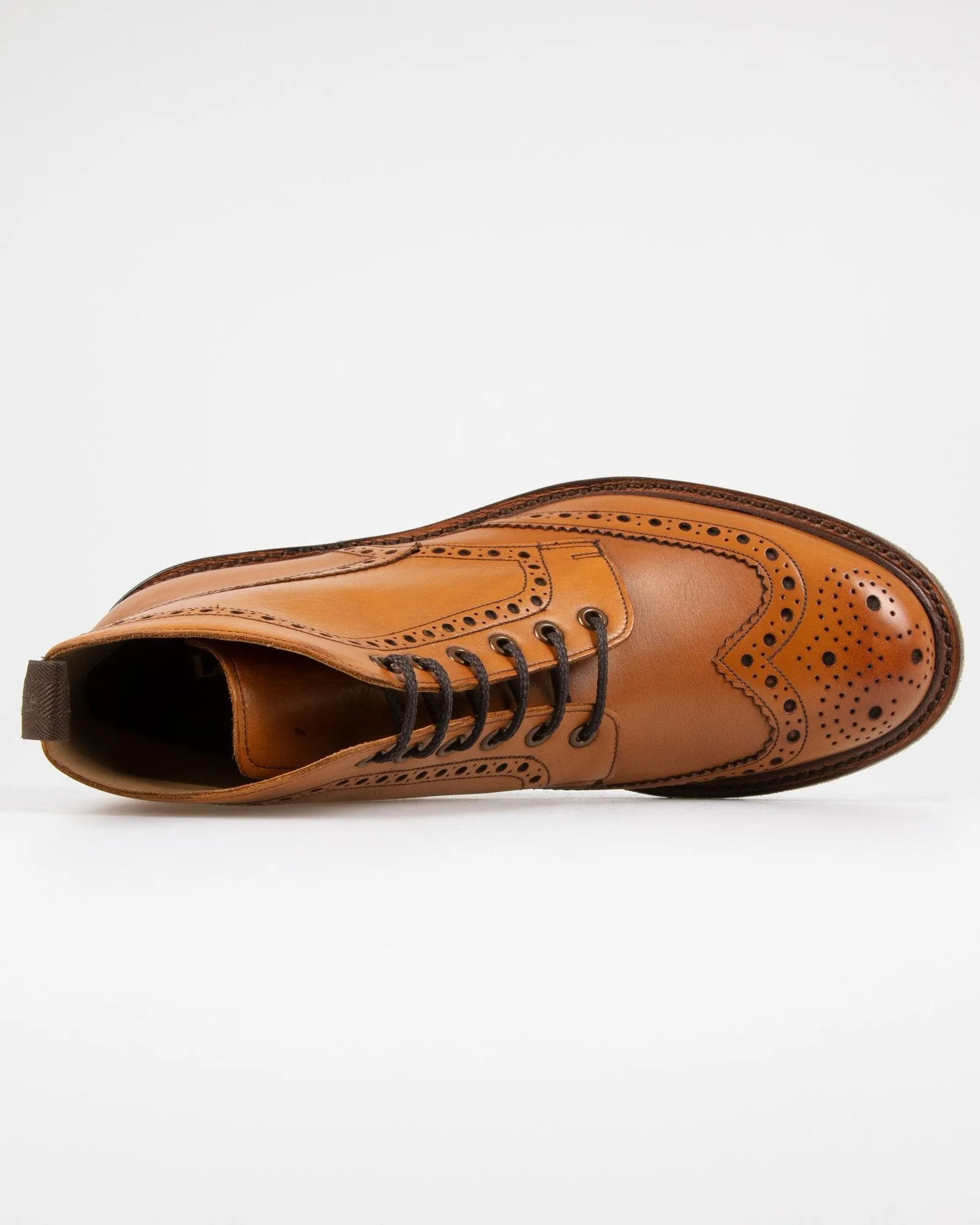 Loake 1880 Country Bedale Brogue Boot - Tan