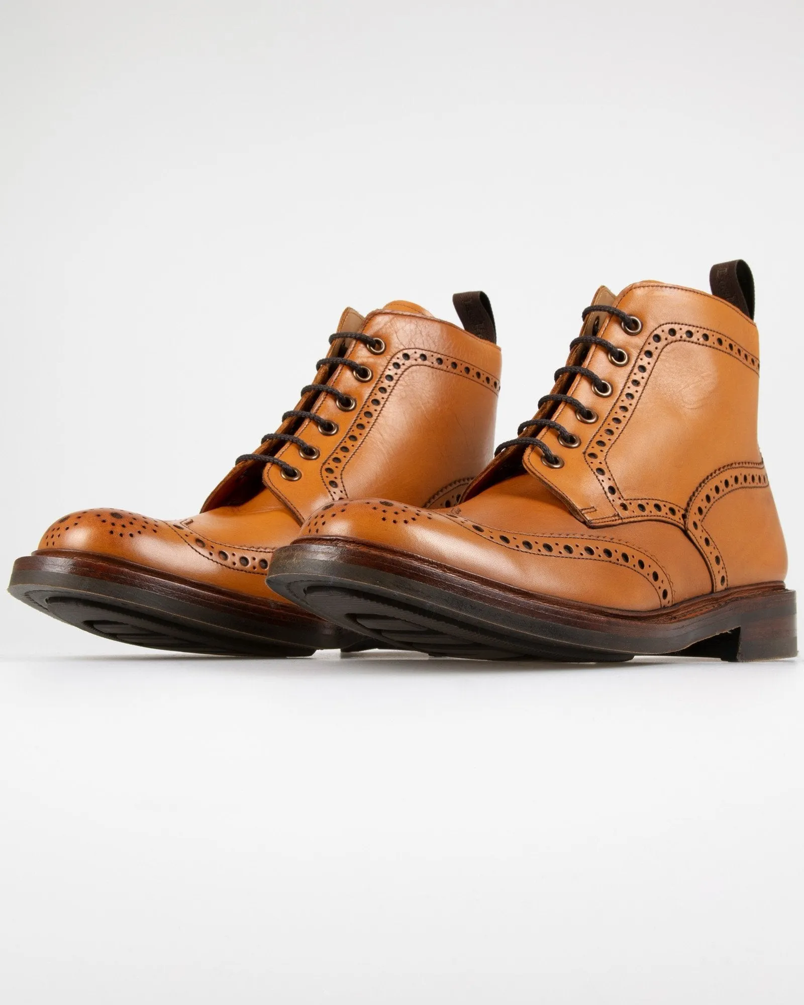 Loake 1880 Country Bedale Brogue Boot - Tan