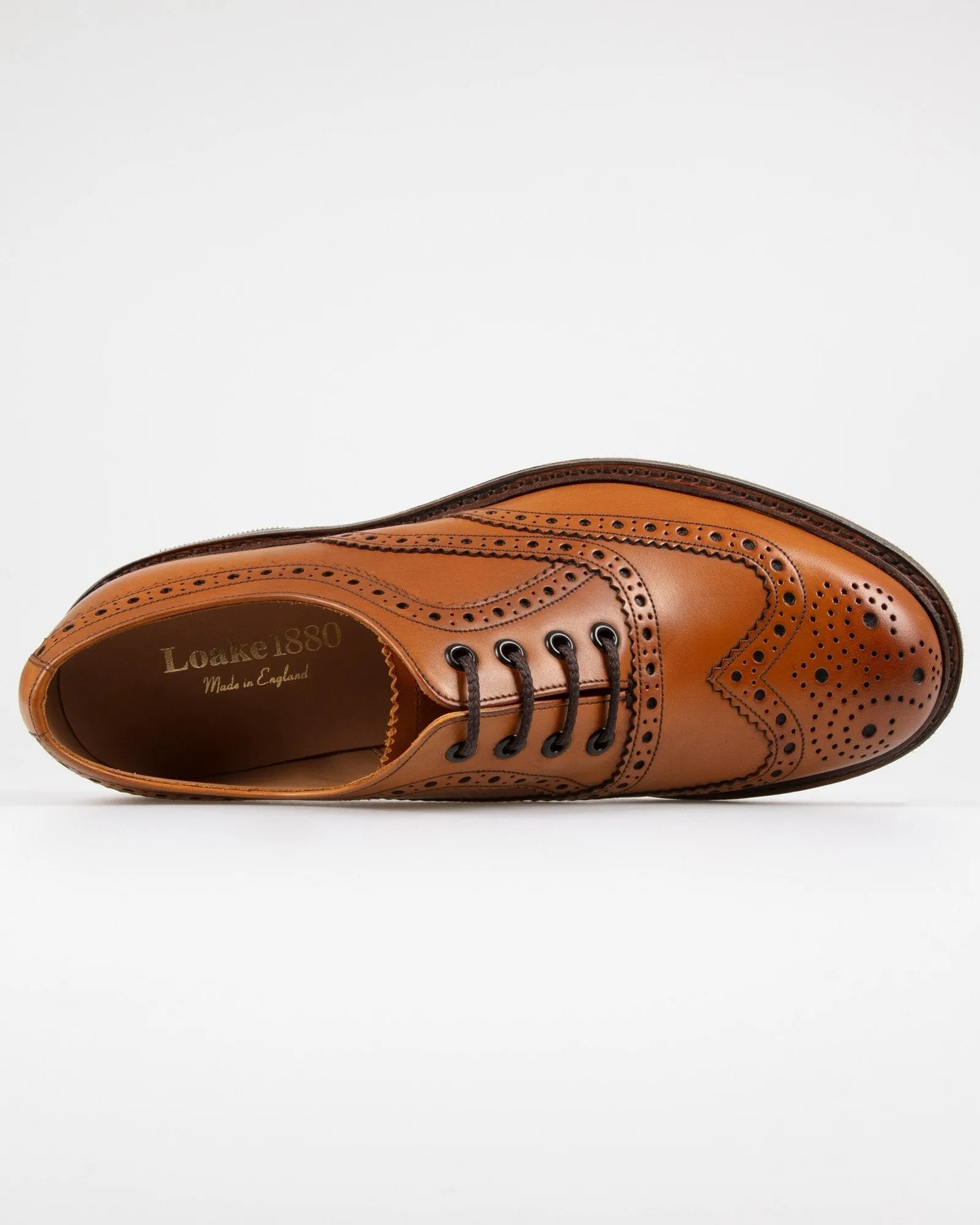 Loake 1880 Country Edward Brogue Oxford - Tan