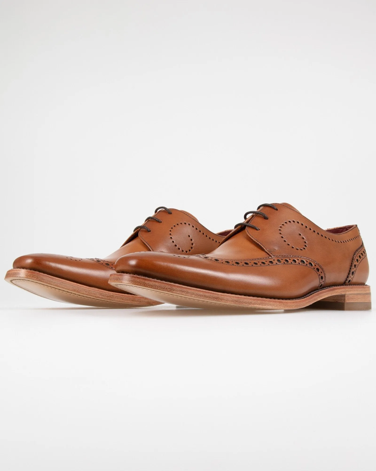 Loake Design Kruger Derby Brogue - Tan