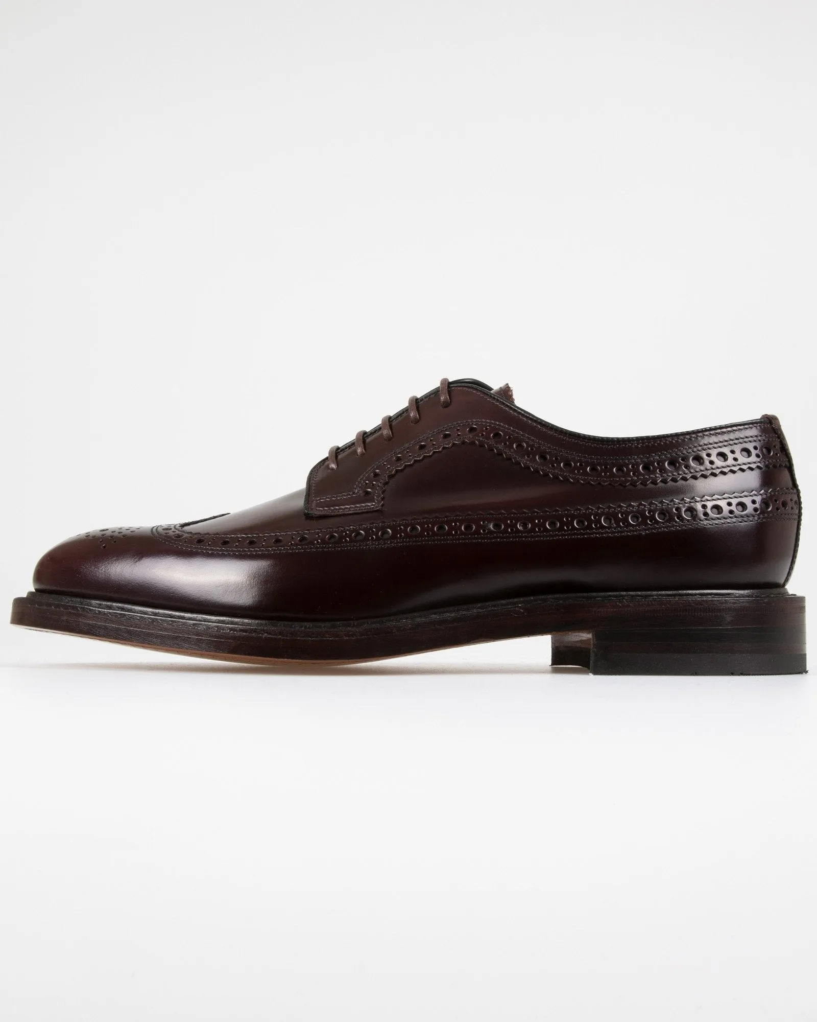 Loake Professional Royal Polished Long Wing Brogue - Oxblood