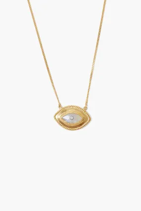 Mariya Evil Eye Necklace Moonstone