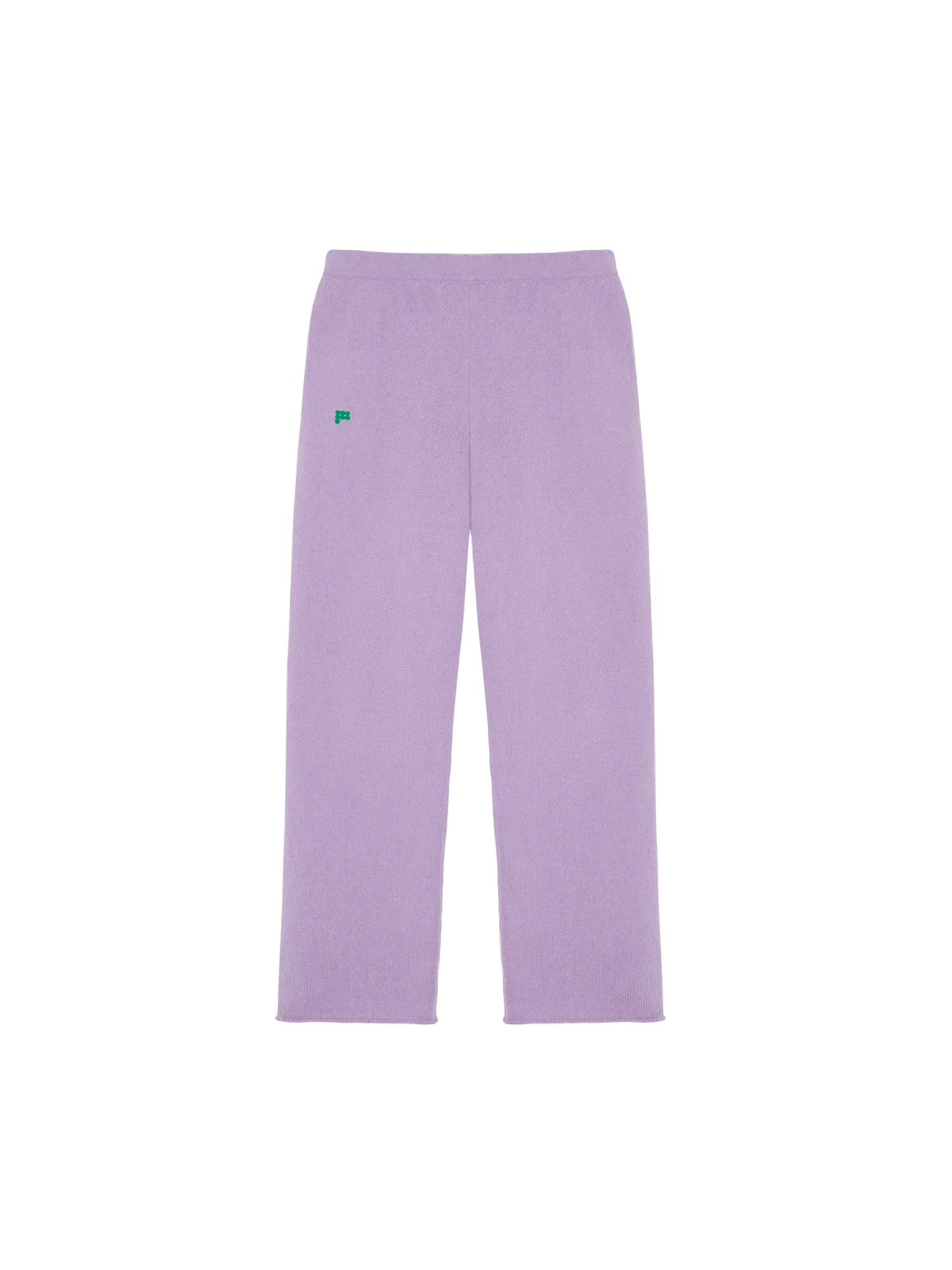 Mens Recycled Cashmere Loose Track Pants—orchid purple