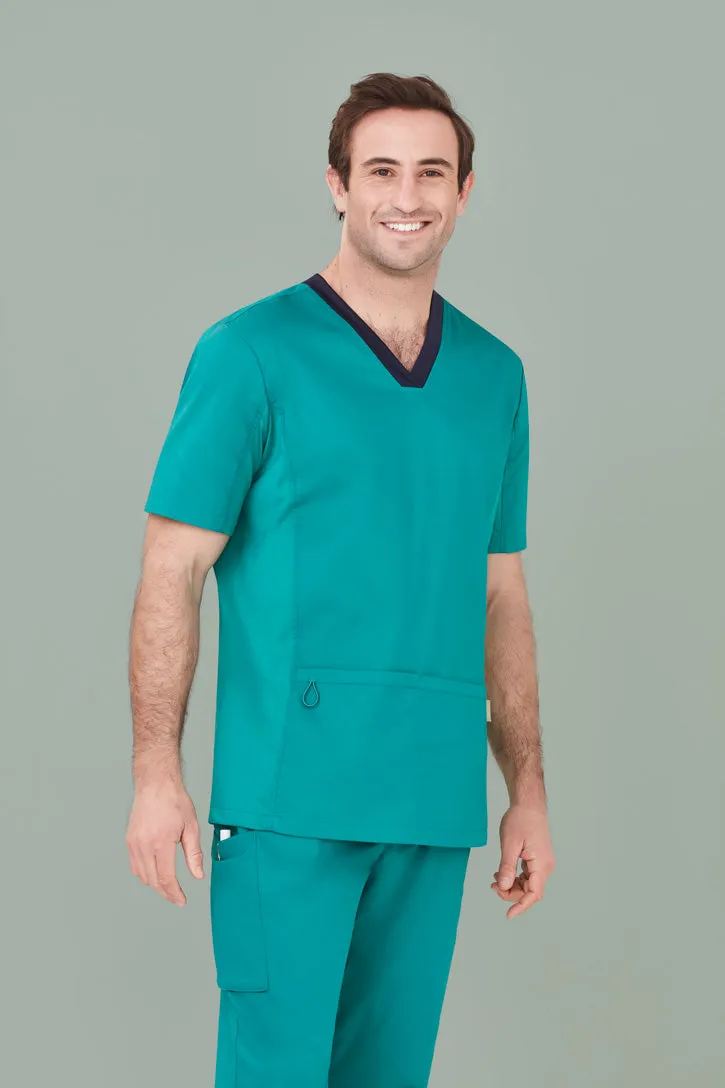 Mens Riley V-Neck Scrub Top