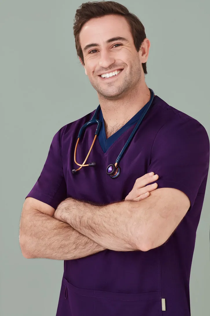 Mens Riley V-Neck Scrub Top