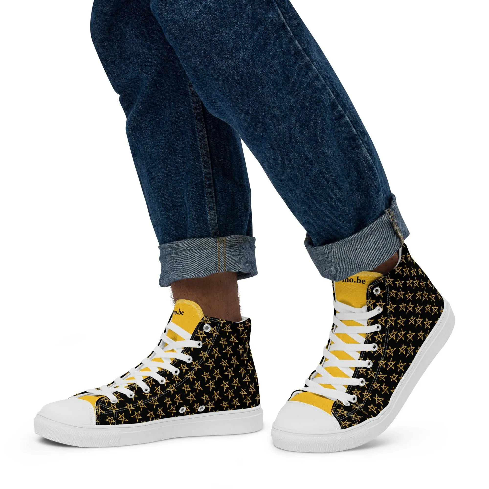 mo.be starboy high top canvas shoes