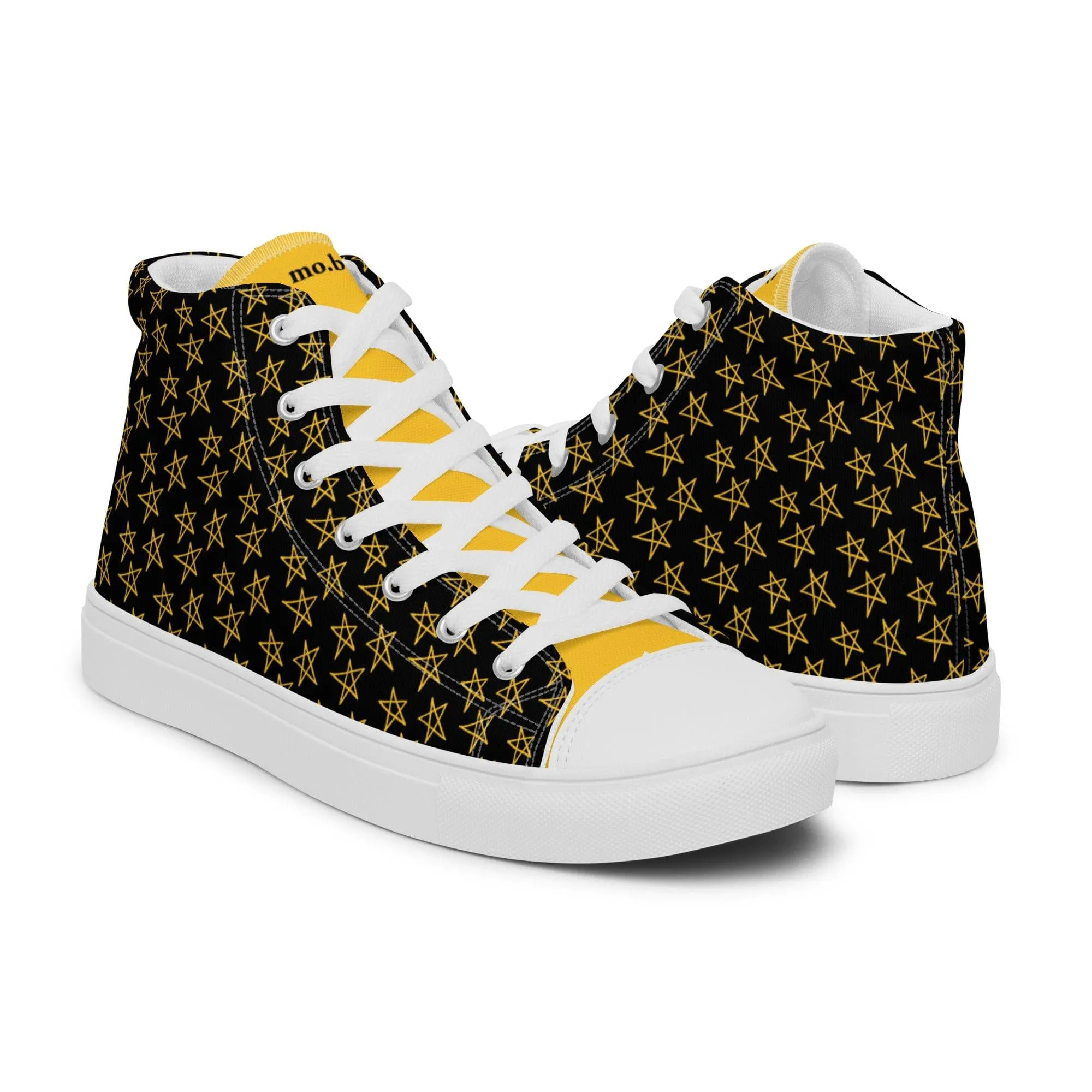 mo.be starboy high top canvas shoes