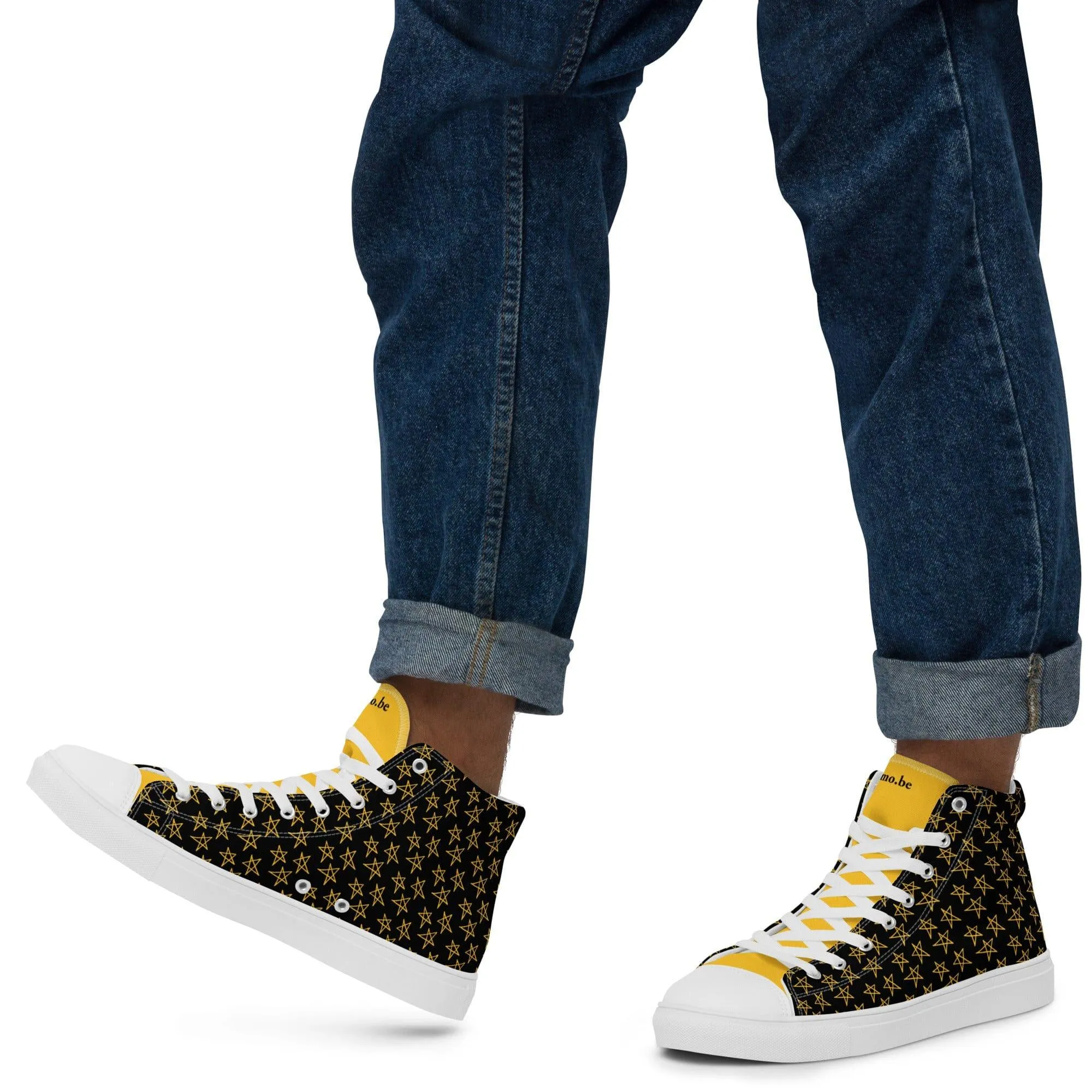 mo.be starboy high top canvas shoes