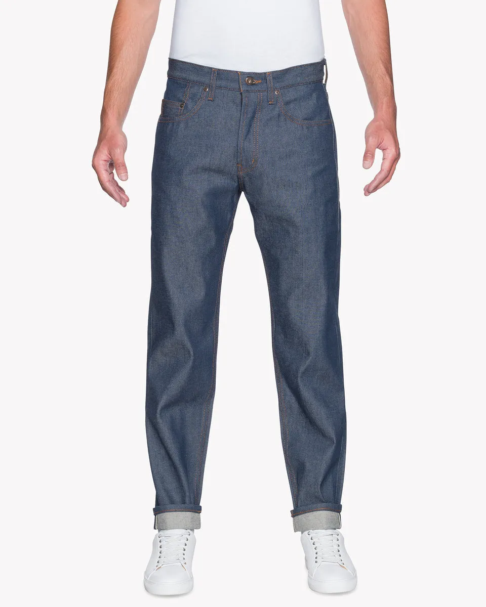 Naked & Famous Denim Easy Guy Relaxed Tapered Mens Jeans - Natural Indigo Selvedge