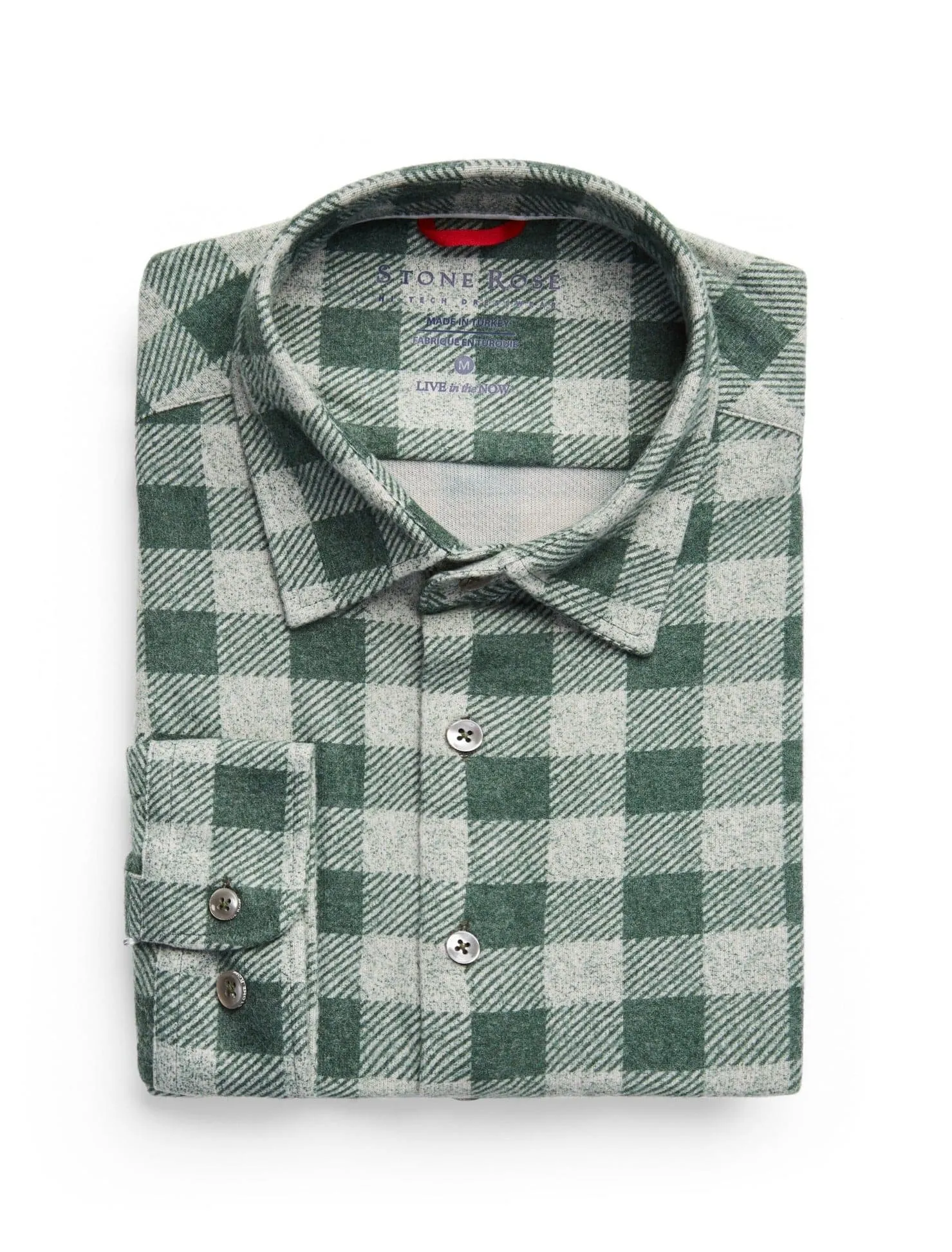 Olive T-Series Fleece Buffalo Check Shirt