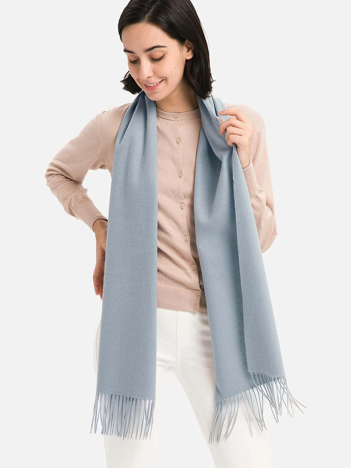 Pale Turquoise Cashmere Scarf