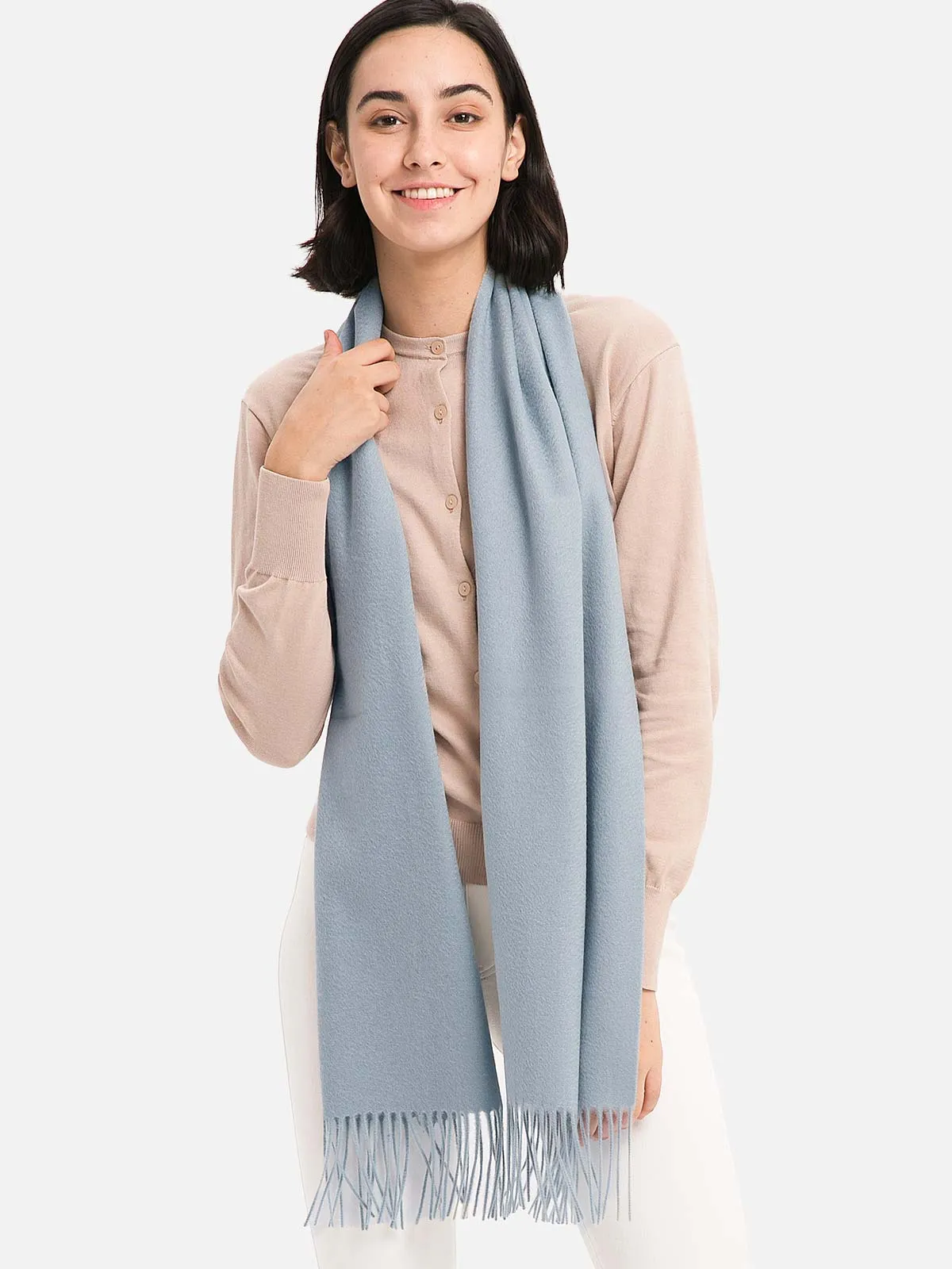 Pale Turquoise Cashmere Scarf