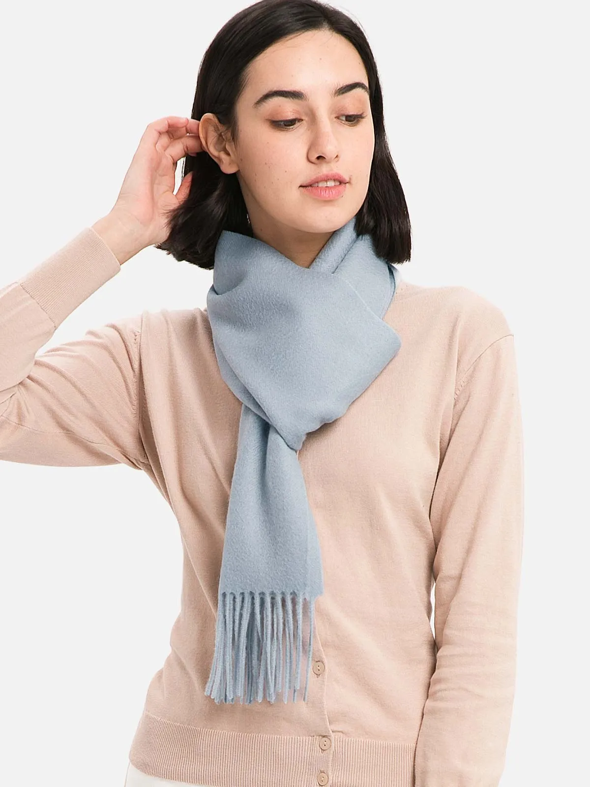 Pale Turquoise Cashmere Scarf