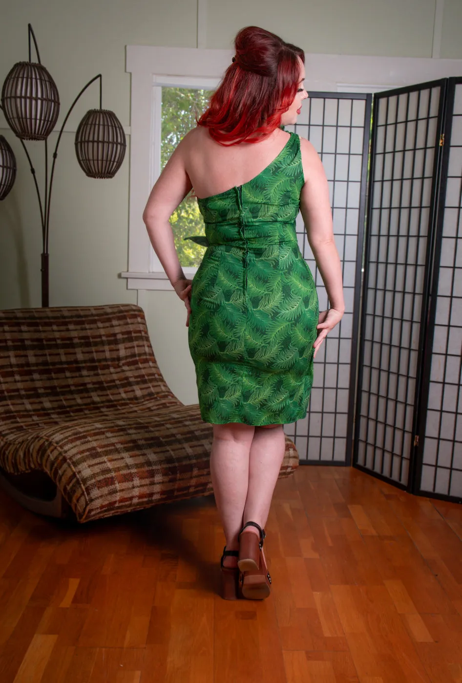 Paradise Dress- Green Ferns