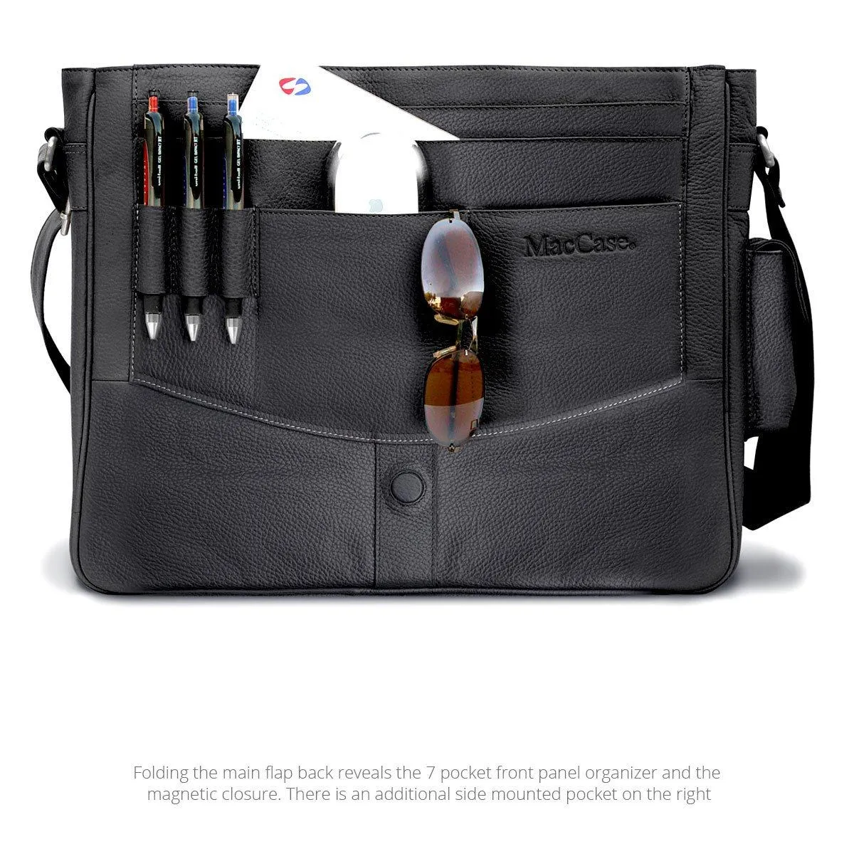 Premium Leather iPad Messenger Bag