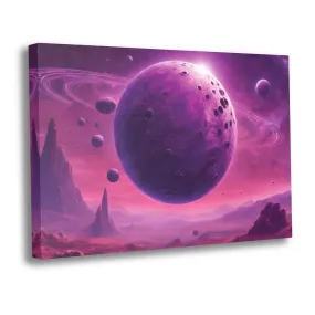 Purple Space (Galactic Field) Canvas