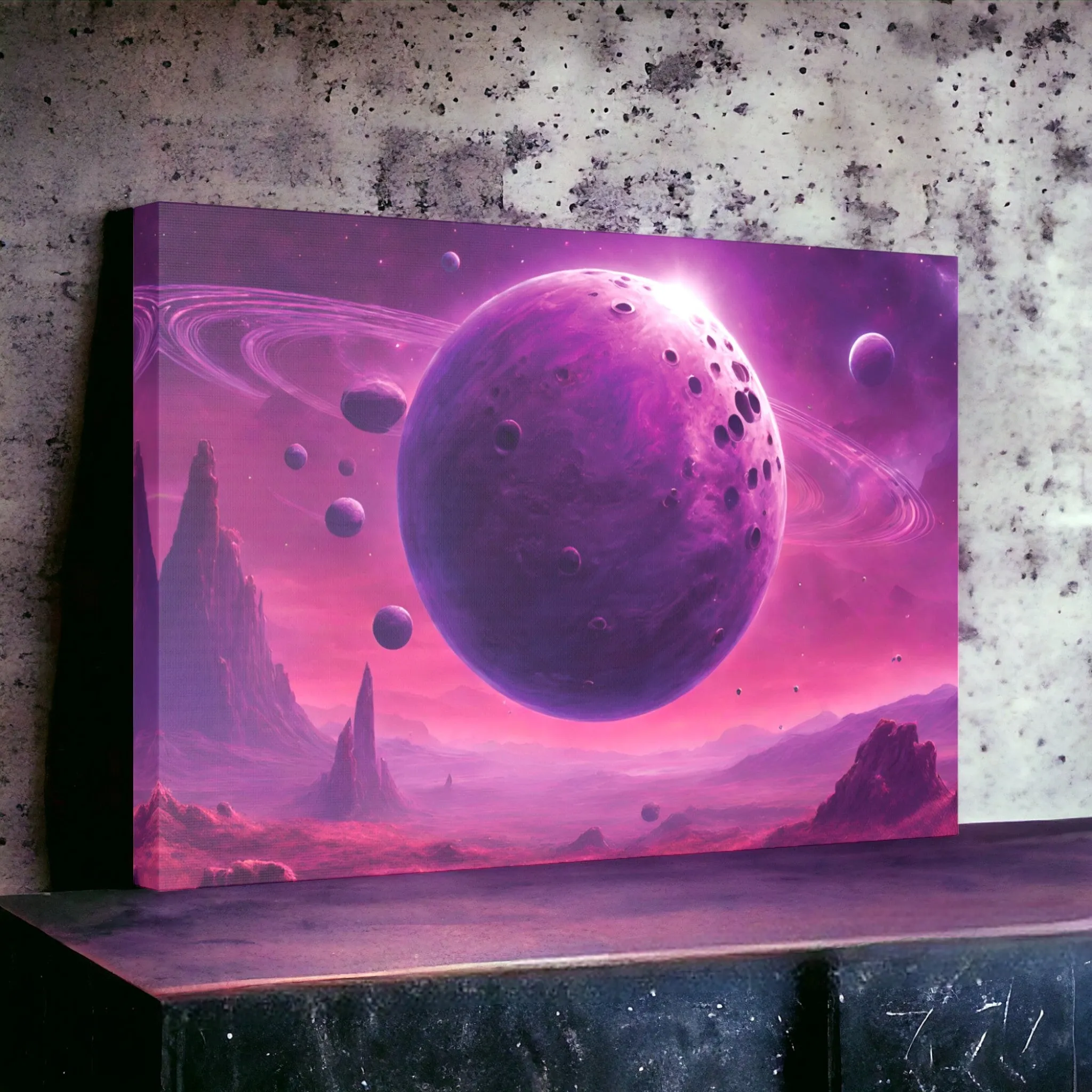 Purple Space (Galactic Field) Canvas