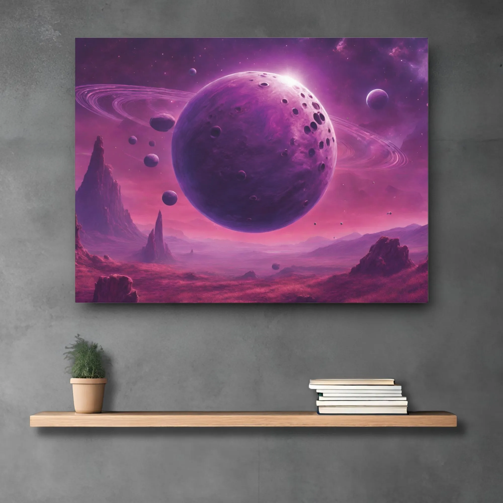 Purple Space (Galactic Field) Canvas