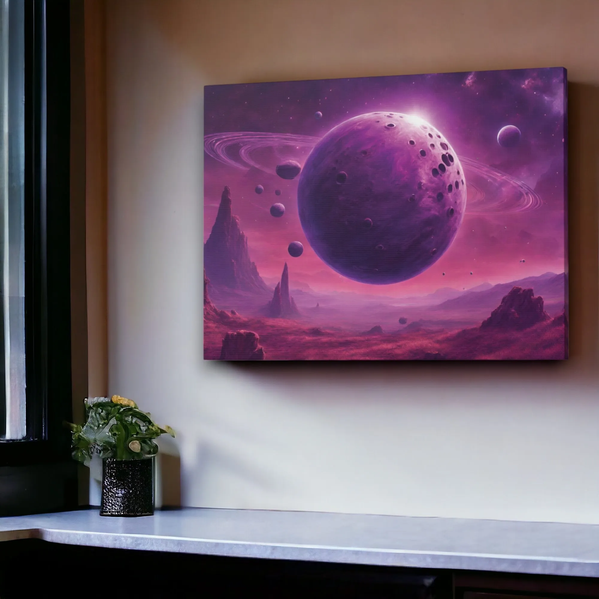 Purple Space (Galactic Field) Canvas