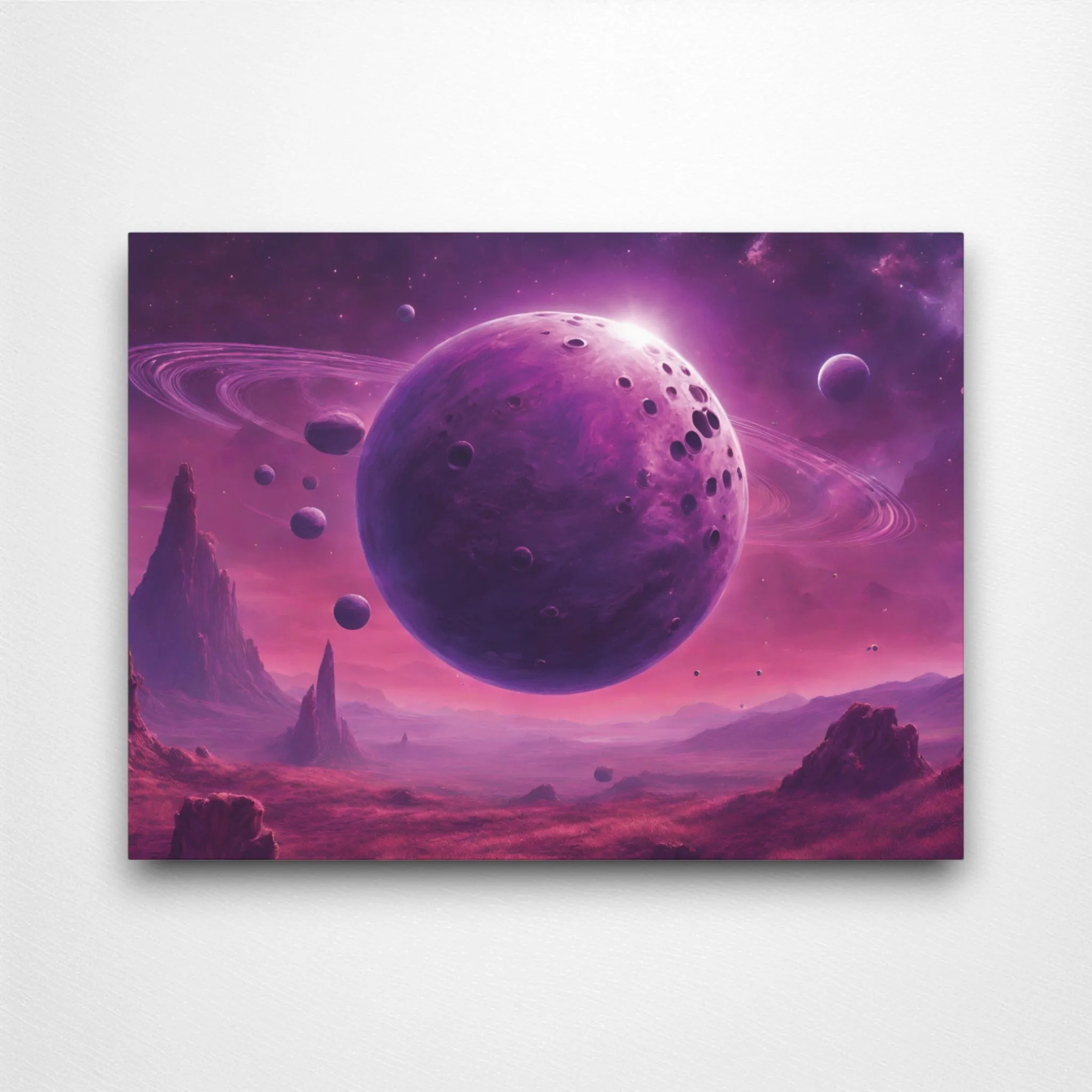 Purple Space (Galactic Field) Canvas