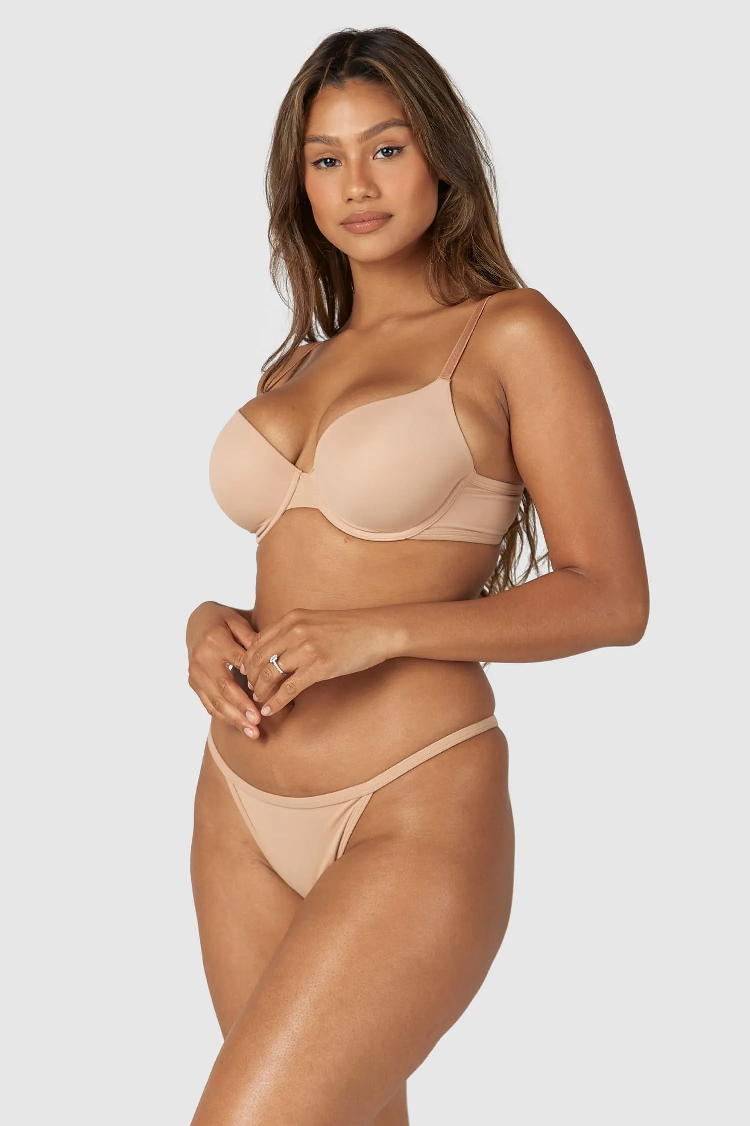 Sculpt Push-Up T-shirt Bra  - Honey