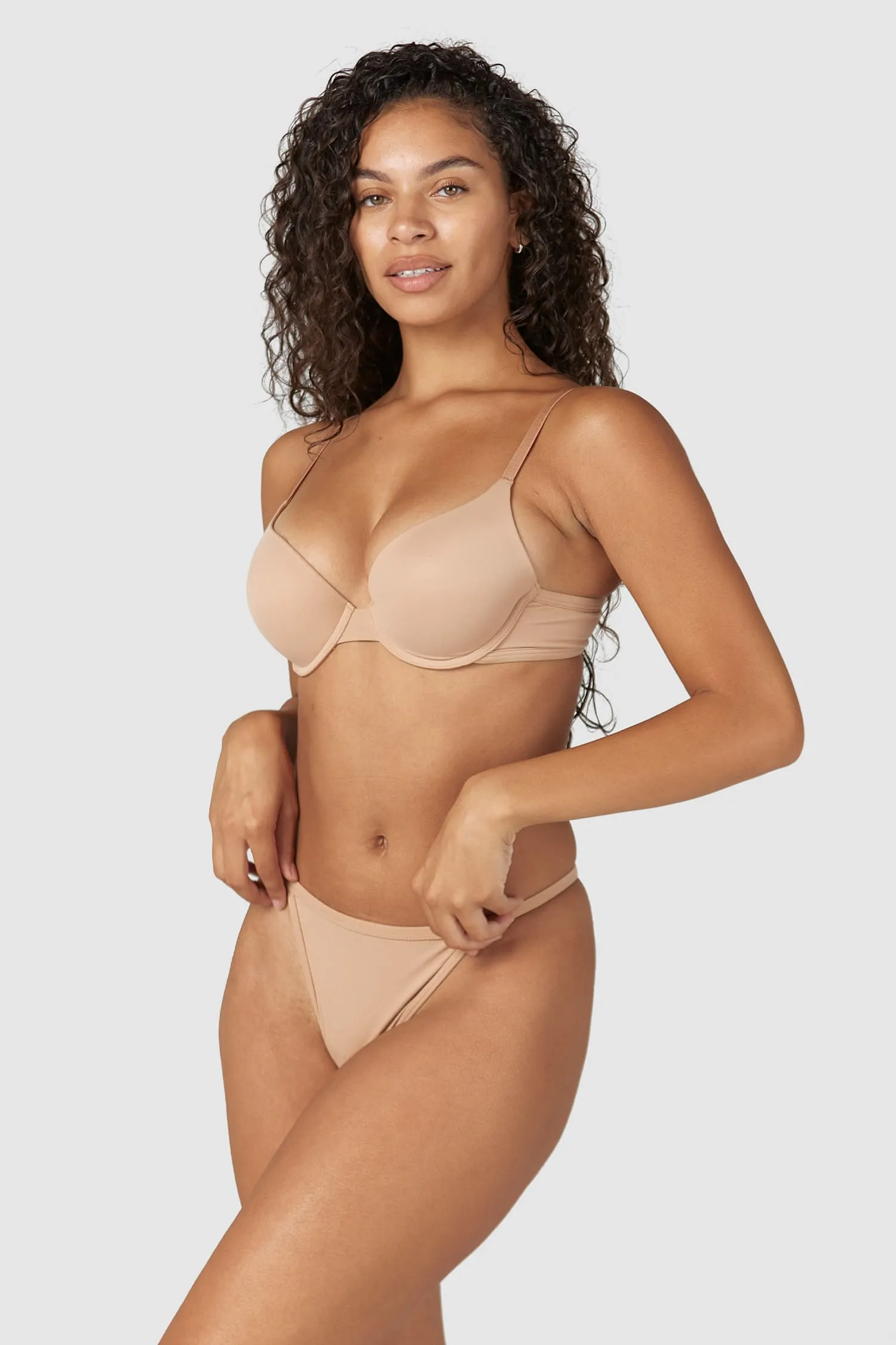 Sculpt Push-Up T-shirt Bra  - Honey