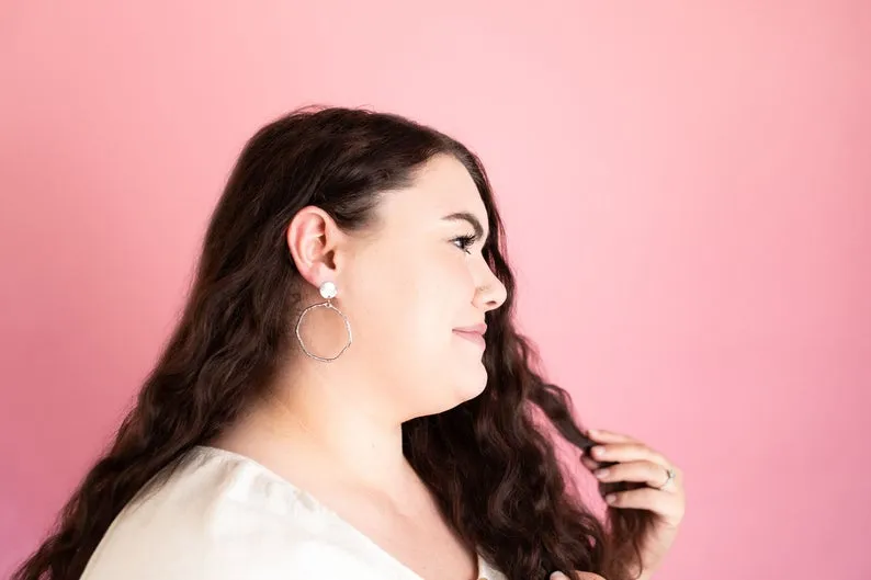 Silver Hoop Earrings