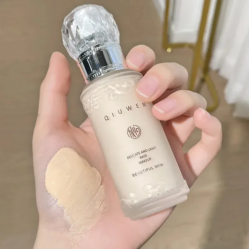 Soft Mist Liquid Face Foundation Smooth Shadow Brighten Concealer Purple Green Primer Women Natural Makeup Student Cosmetics