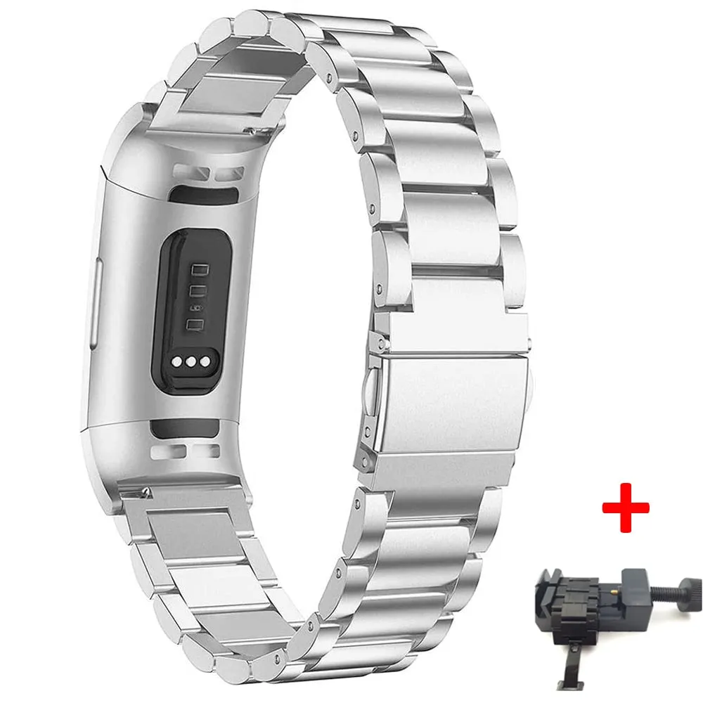 Stainless Steel Link Band for Fitbit charge 3|4